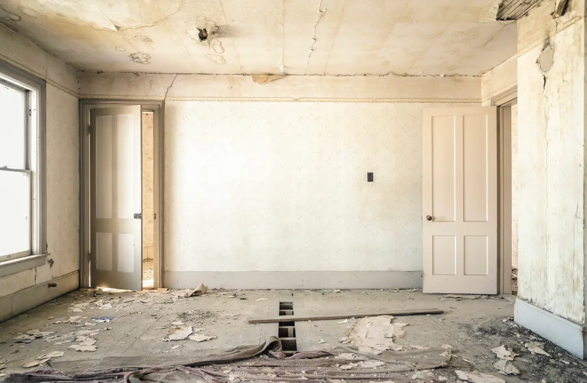 Waste disposal crew managing a cleanout project in Bradford